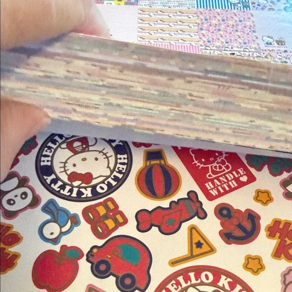 12 by 12 Hello Kitty Pink and Blue Mega Paper Pad - Picture 12 of 14